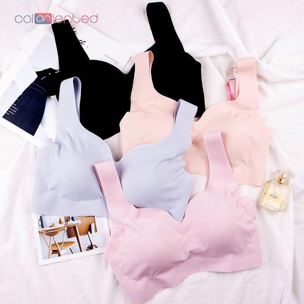 coloriented no trace of pure color underwear bra no steel ring underwear 2020 fashion elegant bra temperament women's vest 0641, Red;black
coloriented no trace of pure color underwear bra no steel ring underwear 2020 fashion elegant bra temperament women's vest 0641, Red;black
