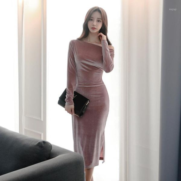casual dresses maxi long dress for women spring sleeve one shoulder velvet ladies smooth split party irregular dresses1, Black;gray
casual dresses maxi long dress for women spring sleeve one shoulder velvet ladies smooth split party irregular dresses1, Black;gray
