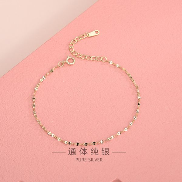 s925 silver plated 14k light luxury sequin bracelet with simple design and extremely fine ornaments
s925 silver plated 14k light luxury sequin bracelet with simple design and extremely fine ornaments