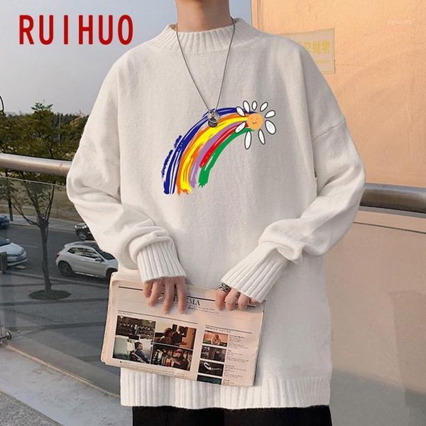 ruihuo rainbow knit sweater men clothing 2020 fashion harajuku sweaters pullover mens sweater for men korean clothes -5xl1, White;black
ruihuo rainbow knit sweater men clothing 2020 fashion harajuku sweaters pullover mens sweater for men korean clothes -5xl1, White;black
