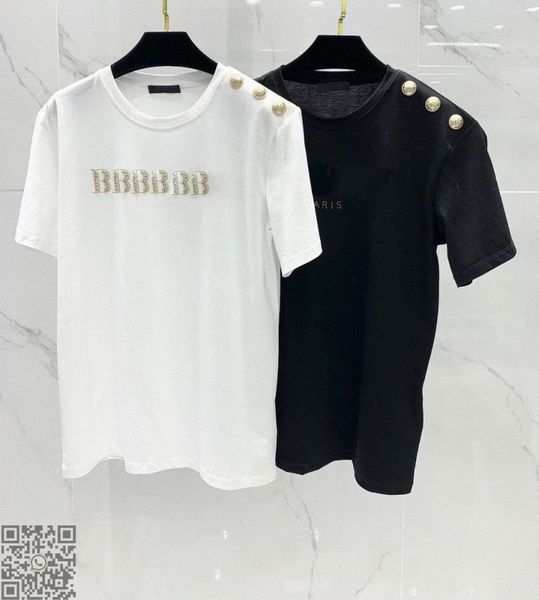 womens t-shirt designers clothes womens balmain brand summer knit women t shirt black grils cotton white short sleeve
womens t-shirt designers clothes womens balmain brand summer knit women t shirt black grils cotton white short sleeve
