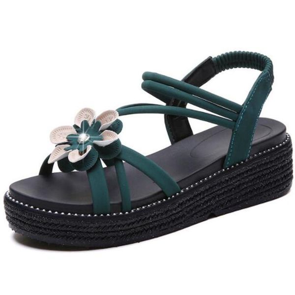 dress shoes sandals women's summer platform thick wild wedge women sandalias mujer, Black
dress shoes sandals women's summer platform thick wild wedge women sandalias mujer, Black