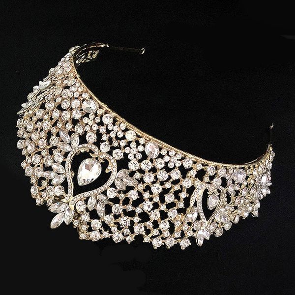bling crystal tiaras gold color rhinestone pageant crowns baroque headbands for women desinger wedding hair accessories forseven j0113, Slivery;golden
bling crystal tiaras gold color rhinestone pageant crowns baroque headbands for women desinger wedding hair accessories forseven j0113, Slivery;golden