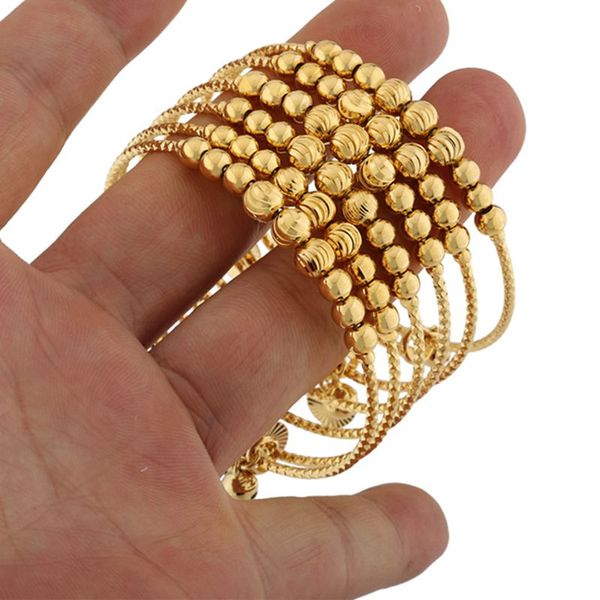 bangles jewelry african fashion adjustable size gold color bell for women party wedding gifts stretchable size bracelet, Black
bangles jewelry african fashion adjustable size gold color bell for women party wedding gifts stretchable size bracelet, Black