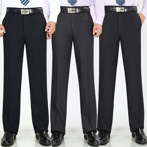 spring summer men's office trousers high waist thin loose business casual suit pants anti-wrinkle professional dress trousers 201106, Black
spring summer men's office trousers high waist thin loose business casual suit pants anti-wrinkle professional dress trousers 201106, Black