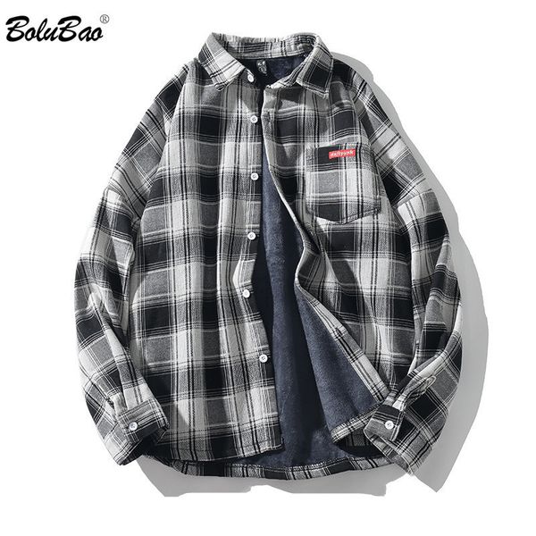 bolubao casual brand men's plaid shirts autumn new men plus velvet long-sleeved warm shirt japanese retro lapel shirt lj200925, White;black
bolubao casual brand men's plaid shirts autumn new men plus velvet long-sleeved warm shirt japanese retro lapel shirt lj200925, White;black