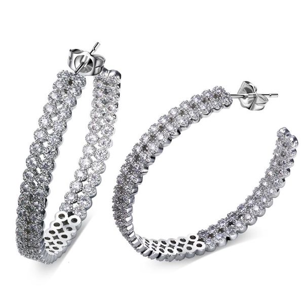 hoop & huggie 36mm fashion earring crystal earrings for women rhodium plated with white cz wedding body jewelry ent, Golden;silver
hoop & huggie 36mm fashion earring crystal earrings for women rhodium plated with white cz wedding body jewelry ent, Golden;silver