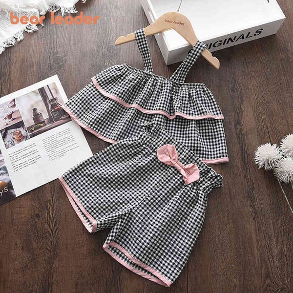 bear leader 2022 new 2pcs girls sets baby girls clothes casual plaid and bow shorts suits summer kids girl clothing outfits y220310, White
bear leader 2022 new 2pcs girls sets baby girls clothes casual plaid and bow shorts suits summer kids girl clothing outfits y220310, White