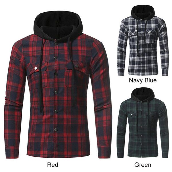 mens new arrival soft plaid hooded checked flannel hoodies slim loose fit hooded long sleeve blouse casual, Black
mens new arrival soft plaid hooded checked flannel hoodies slim loose fit hooded long sleeve blouse casual, Black