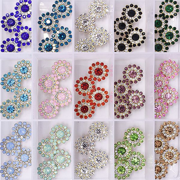 20/100pcs 14mm diy sunflower multicolor sew on rhinestones gold base claw cup crystal glass stones strass for embellishment
20/100pcs 14mm diy sunflower multicolor sew on rhinestones gold base claw cup crystal glass stones strass for embellishment