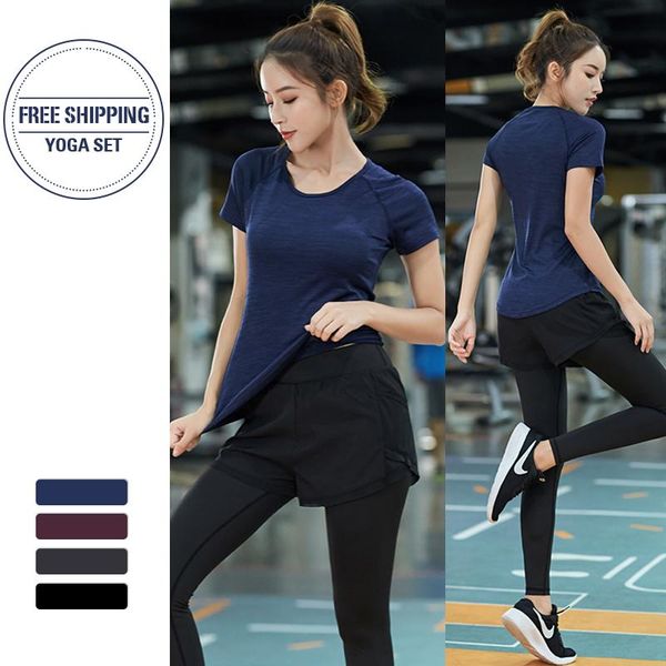 yoga outfits t shirts + pants 2 pcs women set gym clothing seamless workout sport suit fitness active wear arrive 2021, White;red
yoga outfits t shirts + pants 2 pcs women set gym clothing seamless workout sport suit fitness active wear arrive 2021, White;red