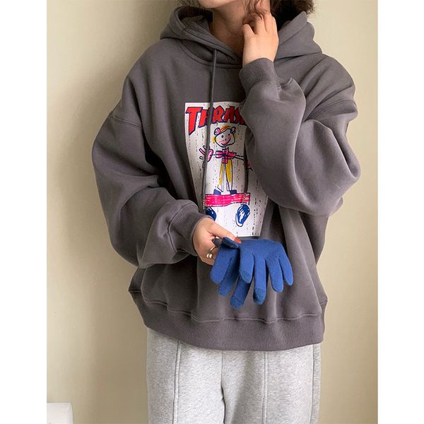 мультфильм печатный свитер с капюшоном с капюшоном с бархатом для женщин осенью и зимой, Black
мультфильм печатный свитер с капюшоном с капюшоном с бархатом для женщин осенью и зимой, Black