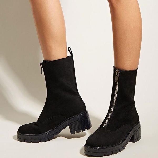 boots gigifox quality brand pretty chunky heels platform autumn winter shoes women fashion front zipper leisure sock shoes1, Black
boots gigifox quality brand pretty chunky heels platform autumn winter shoes women fashion front zipper leisure sock shoes1, Black