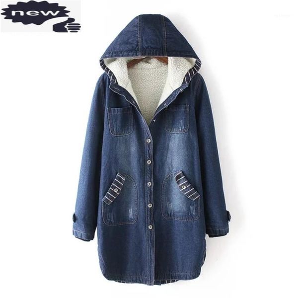 korea fashion selling long jean coat womens windbreaker hooded loose fit warm lining blue overcoat outwear pocket costumes1, Tan;black
korea fashion selling long jean coat womens windbreaker hooded loose fit warm lining blue overcoat outwear pocket costumes1, Tan;black