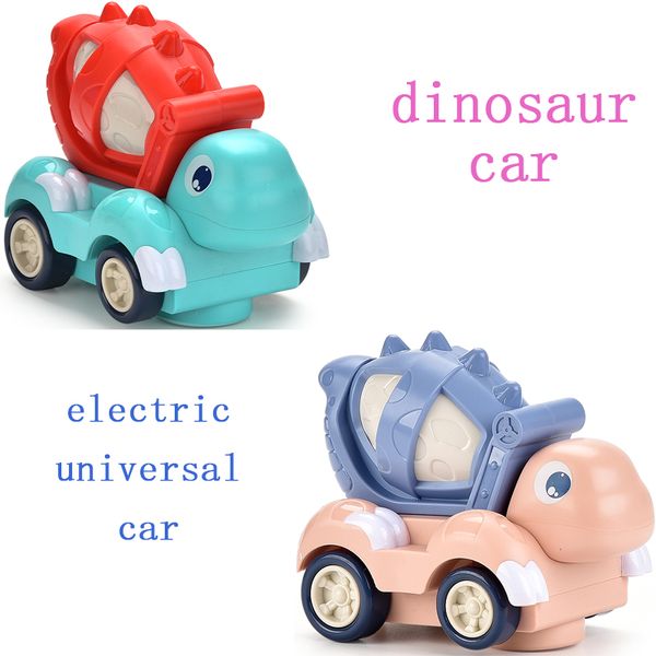 Electric Universal Dinosaur Mixer Vehicle Excavation Digging Mixer Colorful Light Dinosaur Engineering Car Toy For Child