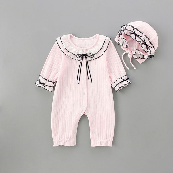 2021 new baby romper+hat autumn long sleeve jumpsuit cotton toddler clothing infant rompers kids girls jumpsuits 0-2y pink n6gg, Blue
2021 new baby romper+hat autumn long sleeve jumpsuit cotton toddler clothing infant rompers kids girls jumpsuits 0-2y pink n6gg, Blue