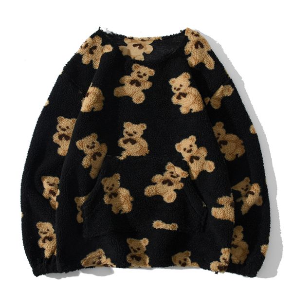 2021 new lambswool bear print harajuku sweatshirt hip hop streetwear sherpa hoodie women winter cotton pullover men black fmnh
2021 new lambswool bear print harajuku sweatshirt hip hop streetwear sherpa hoodie women winter cotton pullover men black fmnh