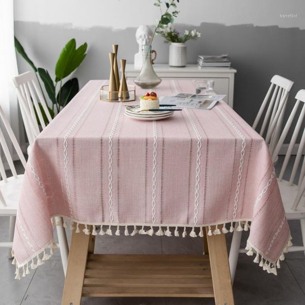nordic pink hollow embroidered jacquard striped rectangle table cloth christmas tablecloth cotton linen dining table cover deco1
nordic pink hollow embroidered jacquard striped rectangle table cloth christmas tablecloth cotton linen dining table cover deco1