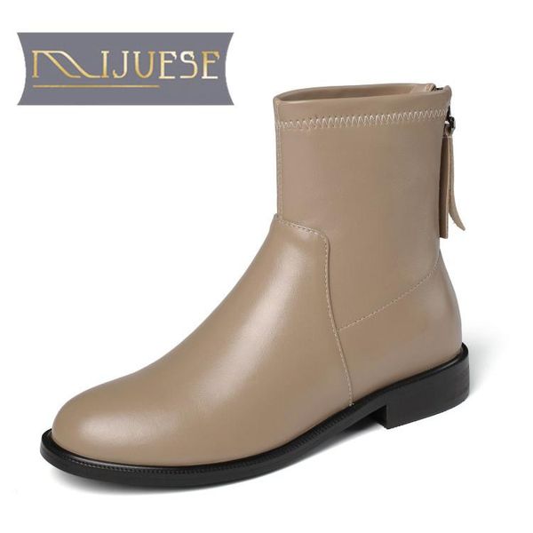 mljuese 2021 women ankle boots cow leather winter short plush round toe zipper low heels female boots size 42, Black
mljuese 2021 women ankle boots cow leather winter short plush round toe zipper low heels female boots size 42, Black