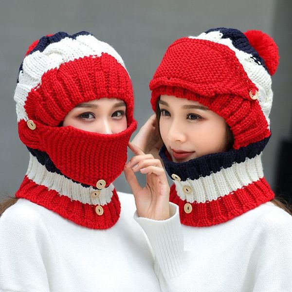 beanie/skull caps winter knitted warm tab ski hat scarf mask set women thicken cycling skullies beanies ring female accessories girls gift t, Blue;gray
beanie/skull caps winter knitted warm tab ski hat scarf mask set women thicken cycling skullies beanies ring female accessories girls gift t, Blue;gray