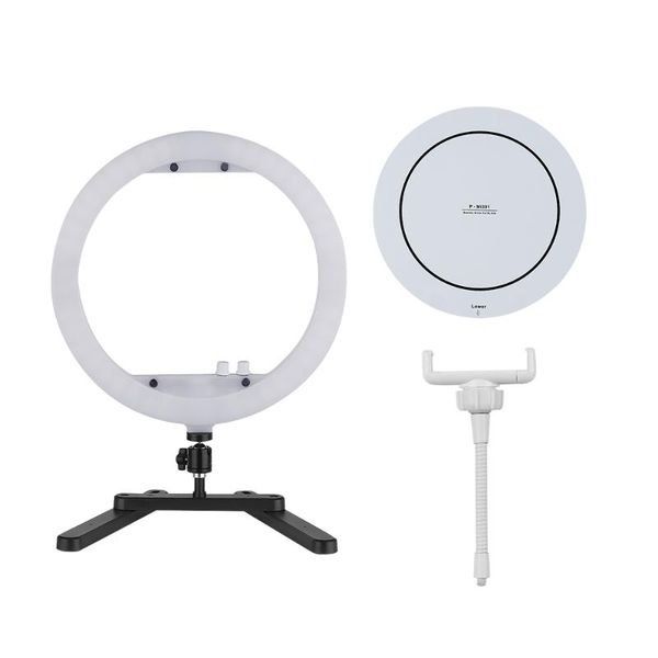 13" selfie deskled ring light 30w fill light 3200k-5600k+mirror table bracket lighting kit for vlog live video makeup
13" selfie deskled ring light 30w fill light 3200k-5600k+mirror table bracket lighting kit for vlog live video makeup