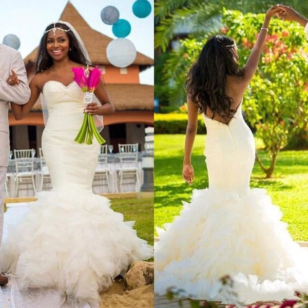 2021 new african plus size awesome darling mermaid wedding with no in layered tulle beach robe of mari e summer dress bride qok4, White
2021 new african plus size awesome darling mermaid wedding with no in layered tulle beach robe of mari e summer dress bride qok4, White