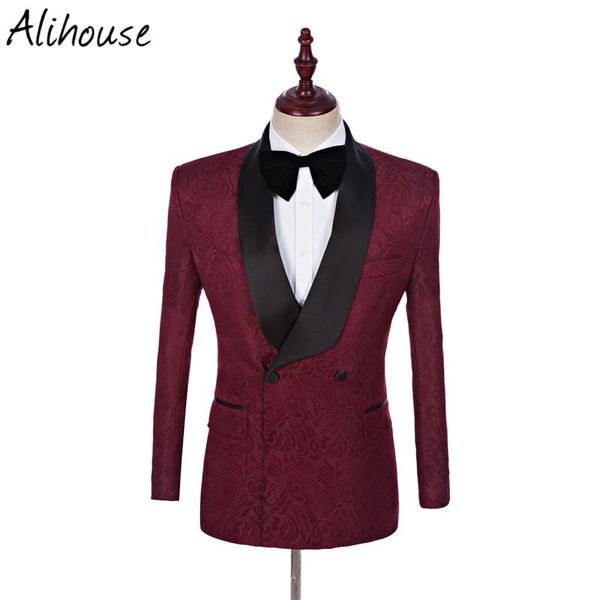 jacket+pant+tie)latest coat pant designs double breasted groom tuxedos men's burgundy suits with black pants business blazer, White;black
jacket+pant+tie)latest coat pant designs double breasted groom tuxedos men's burgundy suits with black pants business blazer, White;black