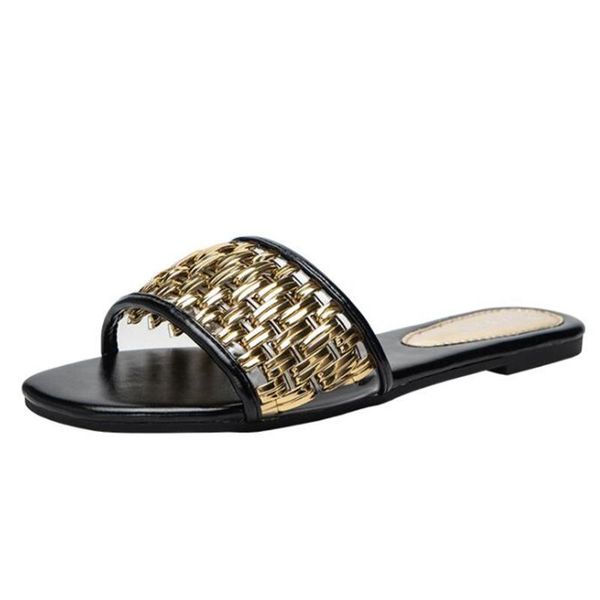 slippers fashion womens weave women shoes summer footwear ladies flat non-slip sandals casual beach female slides qq67, Black
slippers fashion womens weave women shoes summer footwear ladies flat non-slip sandals casual beach female slides qq67, Black