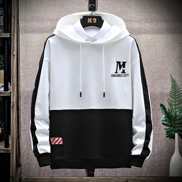 patchwork pullover jackets men autumn arrival hoodie jacket male hip hop casual windbreaker coat streetwear kg-359, Black
patchwork pullover jackets men autumn arrival hoodie jacket male hip hop casual windbreaker coat streetwear kg-359, Black