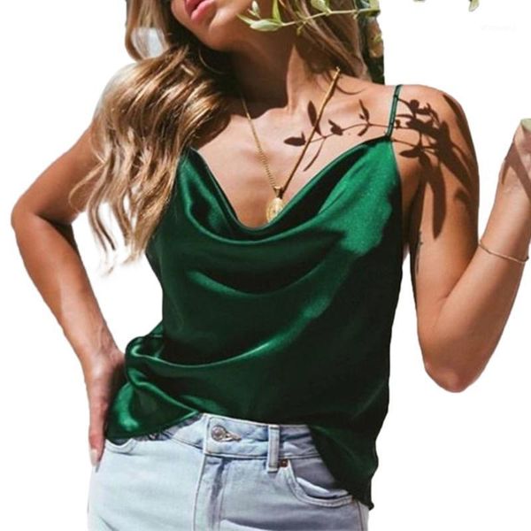 2020 women camisoles summer tank casual outfit solid color silk loose low chest wild fashion camis crop 1, White
2020 women camisoles summer tank casual outfit solid color silk loose low chest wild fashion camis crop 1, White