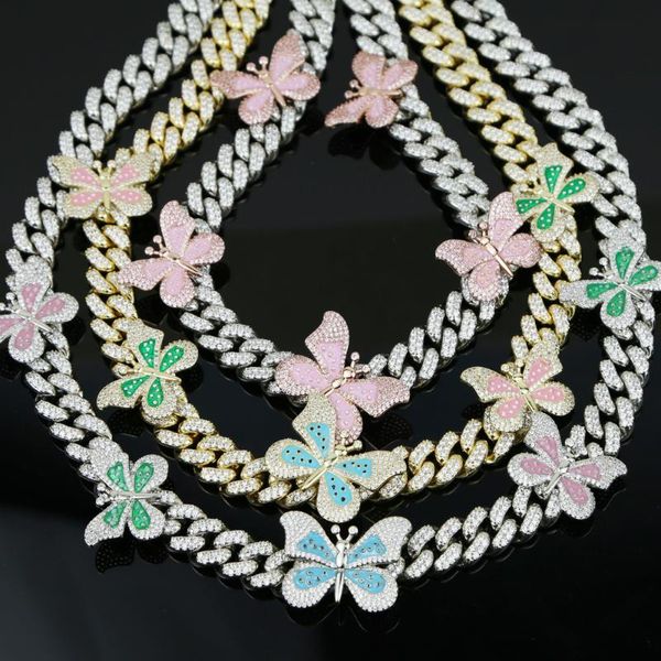 2020 summer new fashion women jewelry 12mm cz iced out bling cuban chain pink pastel enamel butterfly cuban necklace, Golden;silver
2020 summer new fashion women jewelry 12mm cz iced out bling cuban chain pink pastel enamel butterfly cuban necklace, Golden;silver