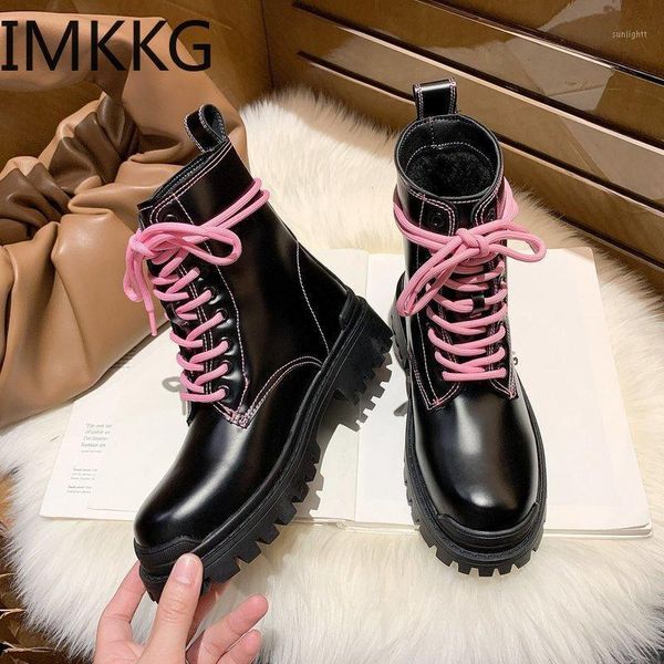 boots winter women fashion round toe comfortable thick mid-calf woman shoes women's pink lace-up shoe platform shoes1, Black
boots winter women fashion round toe comfortable thick mid-calf woman shoes women's pink lace-up shoe platform shoes1, Black