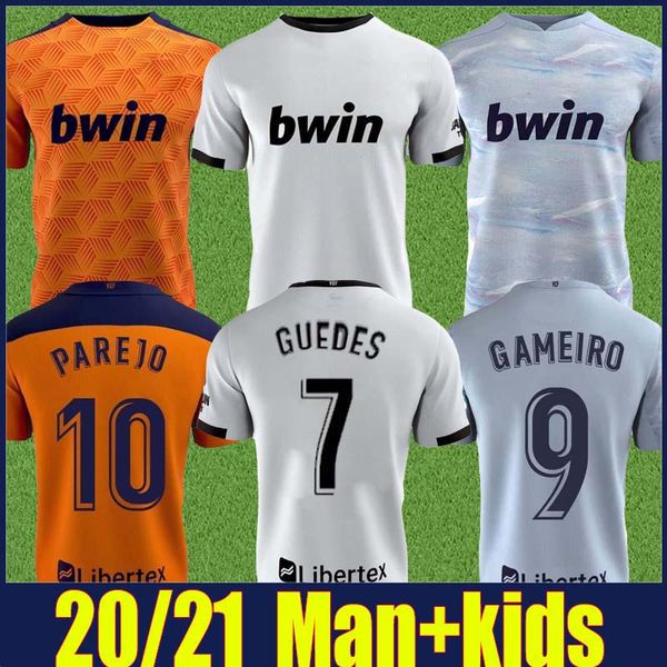 2020 Camiseta De Los Ches Guedes Gameiro Parejo Football Jersey Kids Kit The Bats Kondogbia C.soler Gaya M.gomez Soccer Jersey 20/21