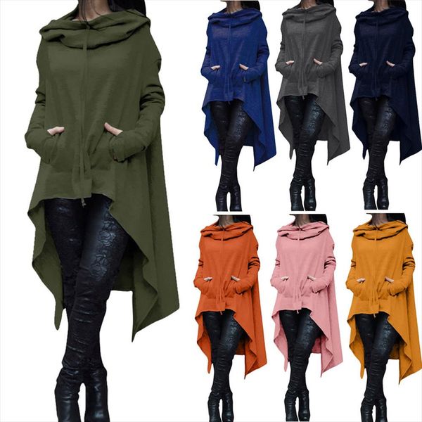 5xl женщины твердые сыпучие длинные hoodie асимметричная hem толстовка с капюшоном drawstring нерегулярное streetwear женские топы sudadera, Black
5xl женщины твердые сыпучие длинные hoodie асимметричная hem толстовка с капюшоном drawstring нерегулярное streetwear женские топы sudadera, Black