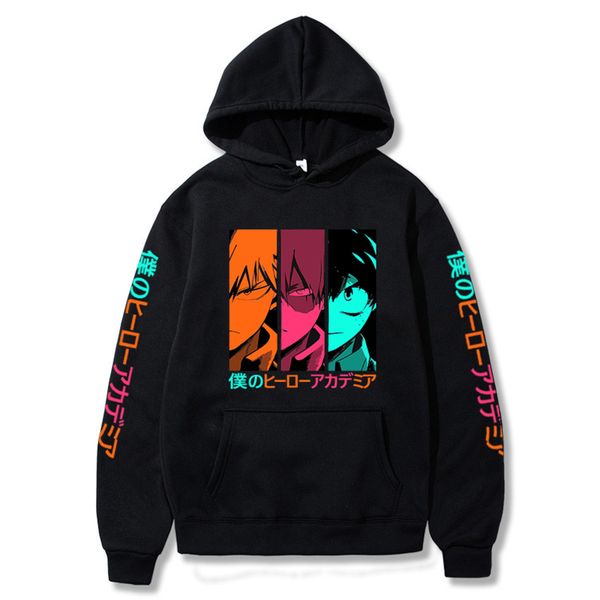harakuju - my academy hooded sweatshirt, long sved casual sweater, printed with boku no hero academy, Black
harakuju - my academy hooded sweatshirt, long sved casual sweater, printed with boku no hero academy, Black