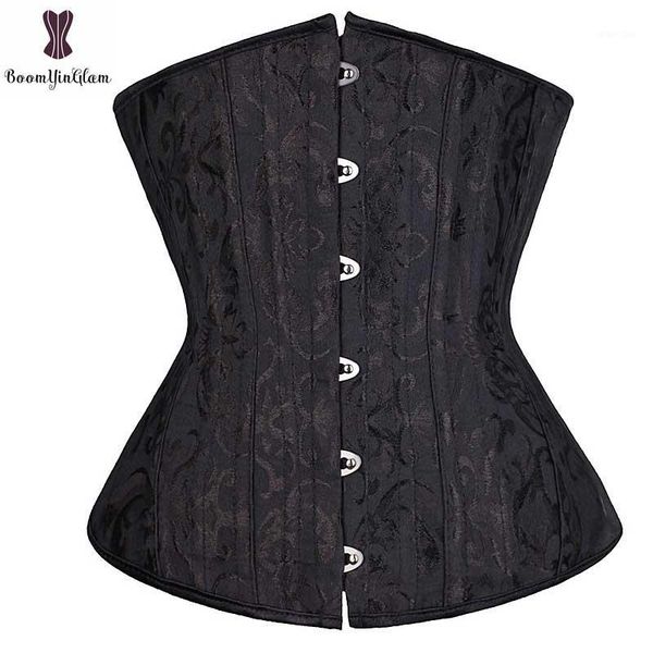spiral steel boned floral corset underbust plus size black white bustier outwear women waist trainer busk closure waist cincher1
spiral steel boned floral corset underbust plus size black white bustier outwear women waist trainer busk closure waist cincher1