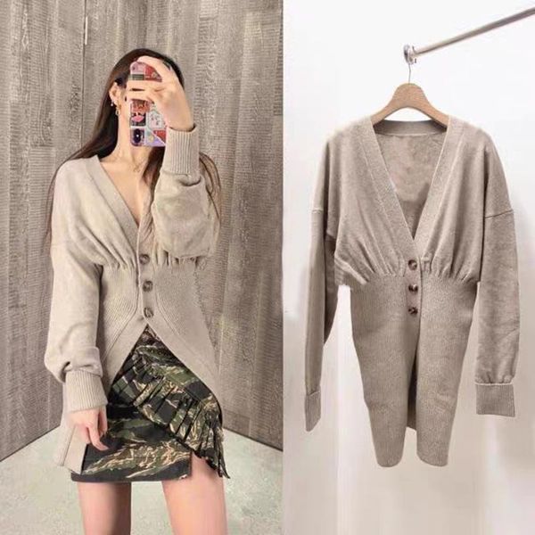 women's knits & tees women sweater v-neck long sleeve slim casual wild lady knit cardigan, White
women's knits & tees women sweater v-neck long sleeve slim casual wild lady knit cardigan, White