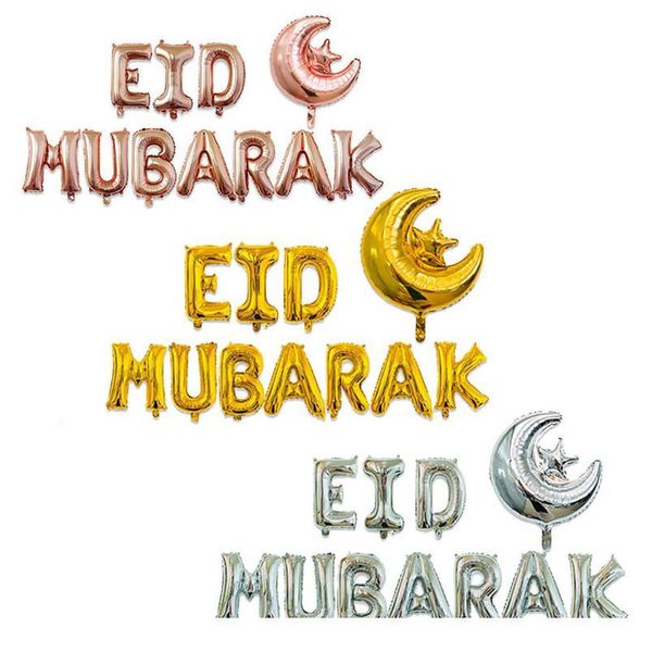 11pcs/set eid mubarak foil balloons rose gold silver letter with star moon eid balloon for muslim eid party decoration jllqrn
11pcs/set eid mubarak foil balloons rose gold silver letter with star moon eid balloon for muslim eid party decoration jllqrn