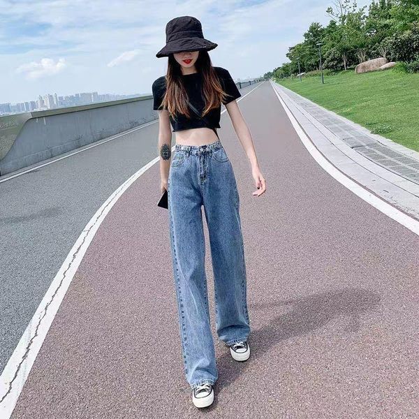 2020 new summer high waist straight thin jeans women casual loose wide leg vertical korean zipper trousers palazzo pants z1001, Blue
2020 new summer high waist straight thin jeans women casual loose wide leg vertical korean zipper trousers palazzo pants z1001, Blue