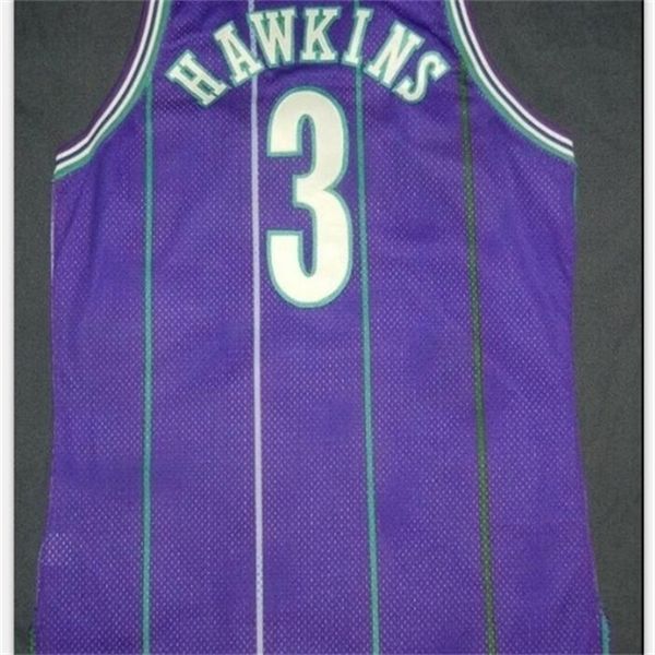 rare game used worn hersey hawkins jersey s-5xl coa parish 96 authentic college basketball jersey or custom any name or number jersey, Black 
rare game used worn hersey hawkins jersey s-5xl coa parish 96 authentic college basketball jersey or custom any name or number jersey, Black