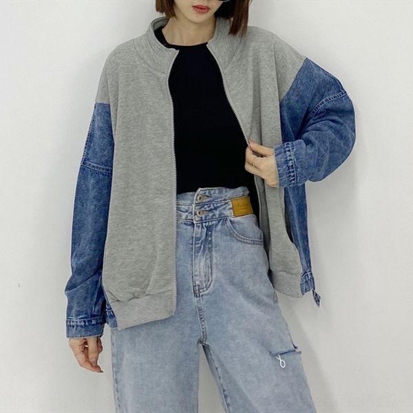 zbcvx tl17 and new korean splicing denim sleeve loose coat bf style autumn sweater coat sweater student spring women fashion fbq6y, Black
zbcvx tl17 and new korean splicing denim sleeve loose coat bf style autumn sweater coat sweater student spring women fashion fbq6y, Black