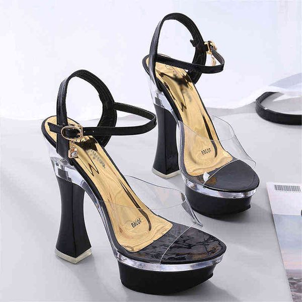 sandals plus size summer women sandals crystal 14cm high heels strap female thick heels model car show nightclub sandal 220309, Black
sandals plus size summer women sandals crystal 14cm high heels strap female thick heels model car show nightclub sandal 220309, Black