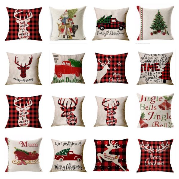 fashion christmas pillow case linen home sofa car throw cushion cover plaid elk xmas hats design pillow covers pillowcases 45*45cm e102603
fashion christmas pillow case linen home sofa car throw cushion cover plaid elk xmas hats design pillow covers pillowcases 45*45cm e102603