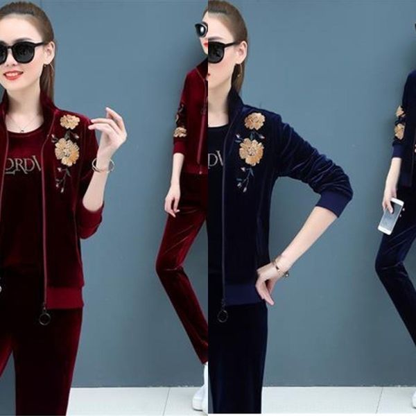 yudwd clothing velvet suit women's sportswear sweater autumn three piece remote control aged large middle gold mother spring velvet swe, Gray
yudwd clothing velvet suit women's sportswear sweater autumn three piece remote control aged large middle gold mother spring velvet swe, Gray
