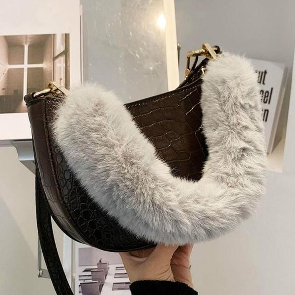 shoulder bags crocodile pattern plush tote armpit bag 2021 quality pu leather women's designer handbag vintage messenger
shoulder bags crocodile pattern plush tote armpit bag 2021 quality pu leather women's designer handbag vintage messenger