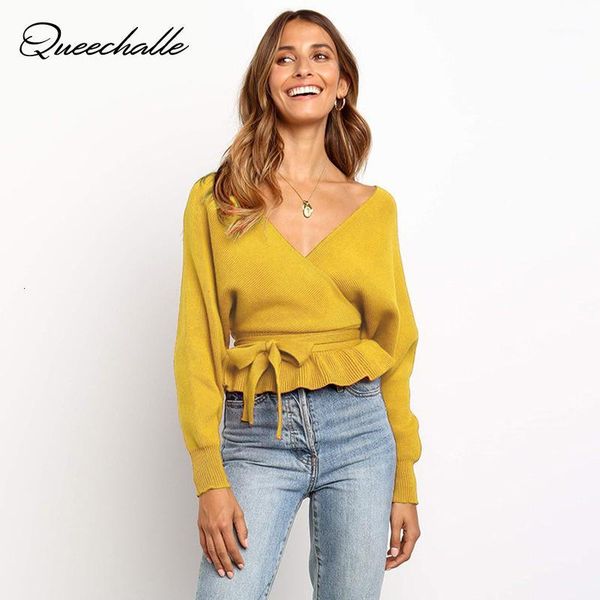 deep v neck knitted pullover female autumn winter yellow wine black sashes long sleeve knit crochet sweater women cropped jumper1, White;black
deep v neck knitted pullover female autumn winter yellow wine black sashes long sleeve knit crochet sweater women cropped jumper1, White;black
