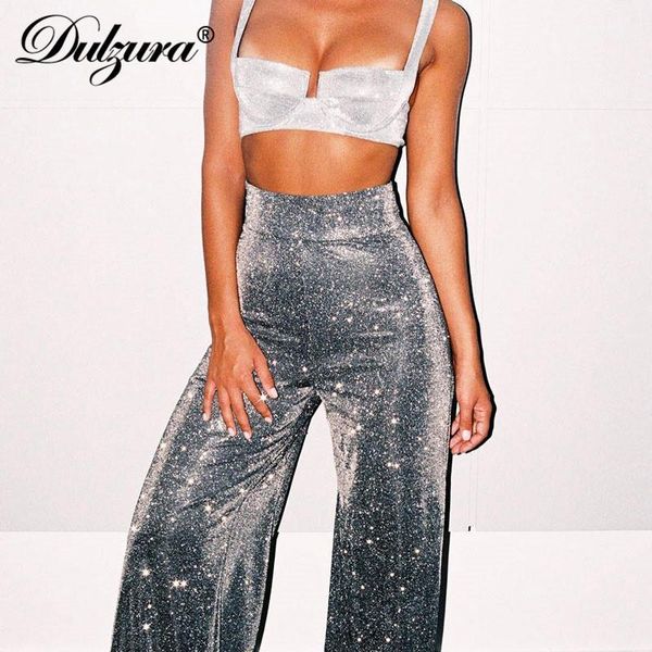 dulzura high waist glitter sparkle bling women wide-leg pants casual night club streetwear solid 2018 autumn winter trousers1, Black;white
dulzura high waist glitter sparkle bling women wide-leg pants casual night club streetwear solid 2018 autumn winter trousers1, Black;white