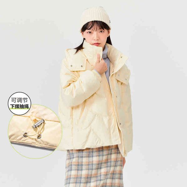 2021 winter new white duck down hooded bread suit windproof small man solid color loose down jacket women, Black
2021 winter new white duck down hooded bread suit windproof small man solid color loose down jacket women, Black