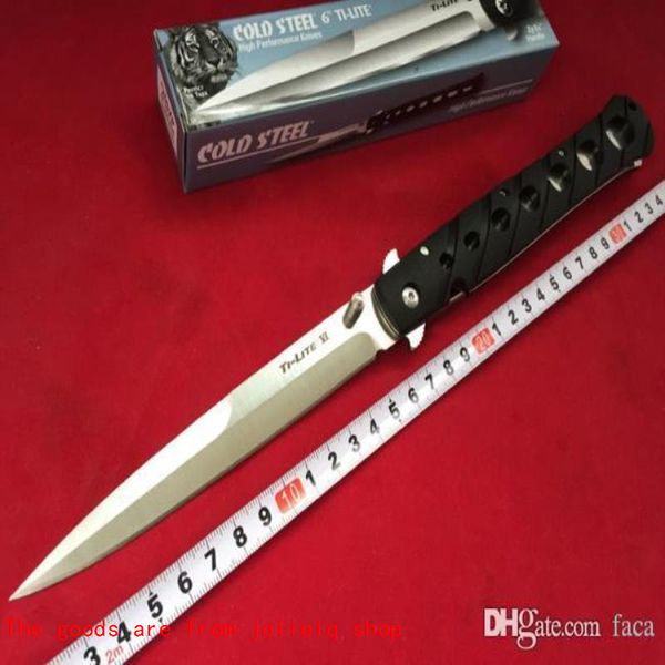 cold 440 3 colors steel ti-lite 26sxp 6inch blade folding pocket knife survival knife xmas knife gift knives 1pcs hipping ukwvo qynf
cold 440 3 colors steel ti-lite 26sxp 6inch blade folding pocket knife survival knife xmas knife gift knives 1pcs hipping ukwvo qynf