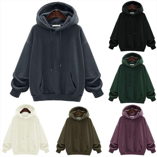 sweatshirts autumn women large size plus velvet padded hoodie sweatshirt fashion solid casual sweatshirt pullover drop shipping, Black
sweatshirts autumn women large size plus velvet padded hoodie sweatshirt fashion solid casual sweatshirt pullover drop shipping, Black